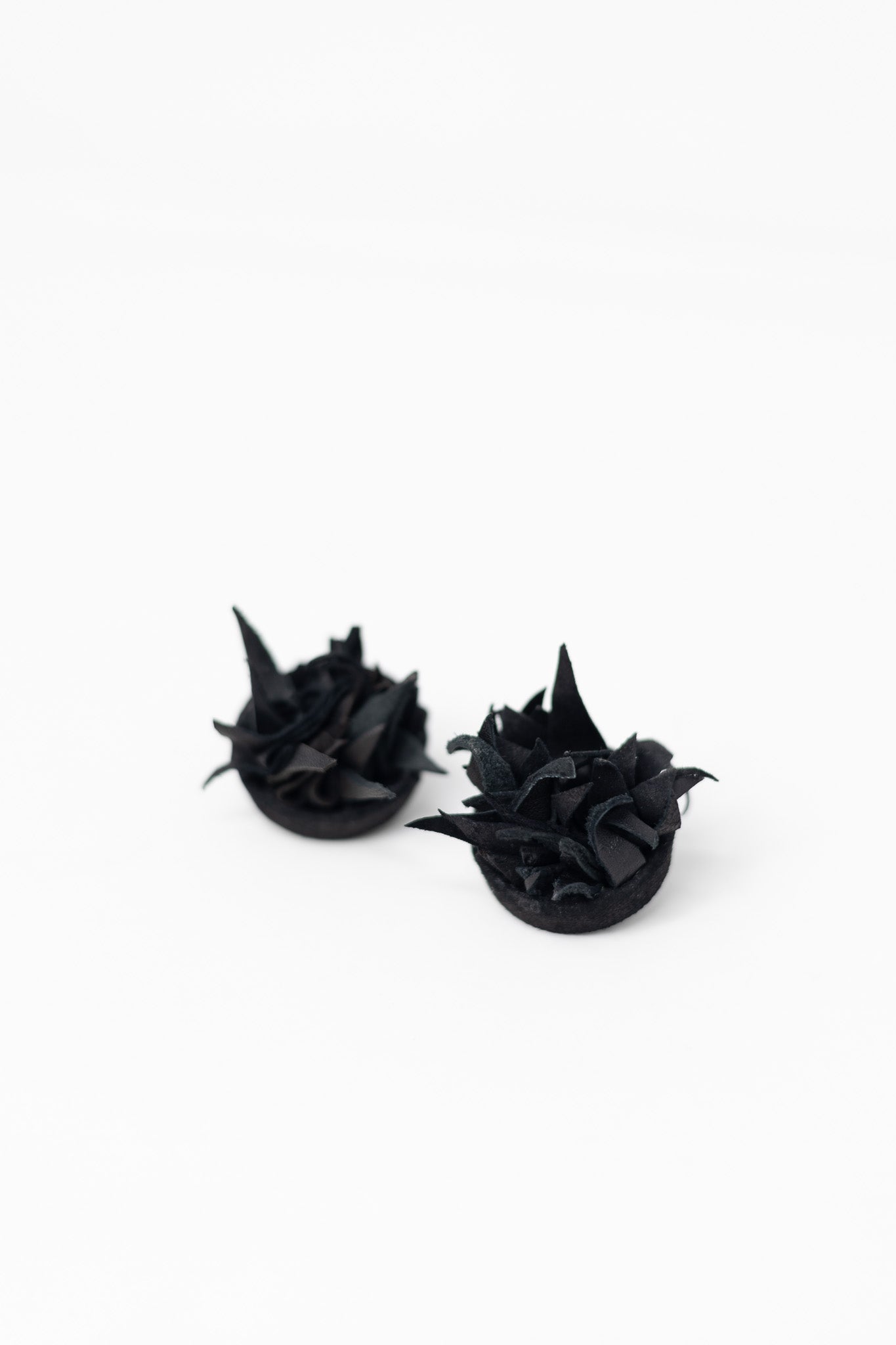 Earrings "Black Fire"
