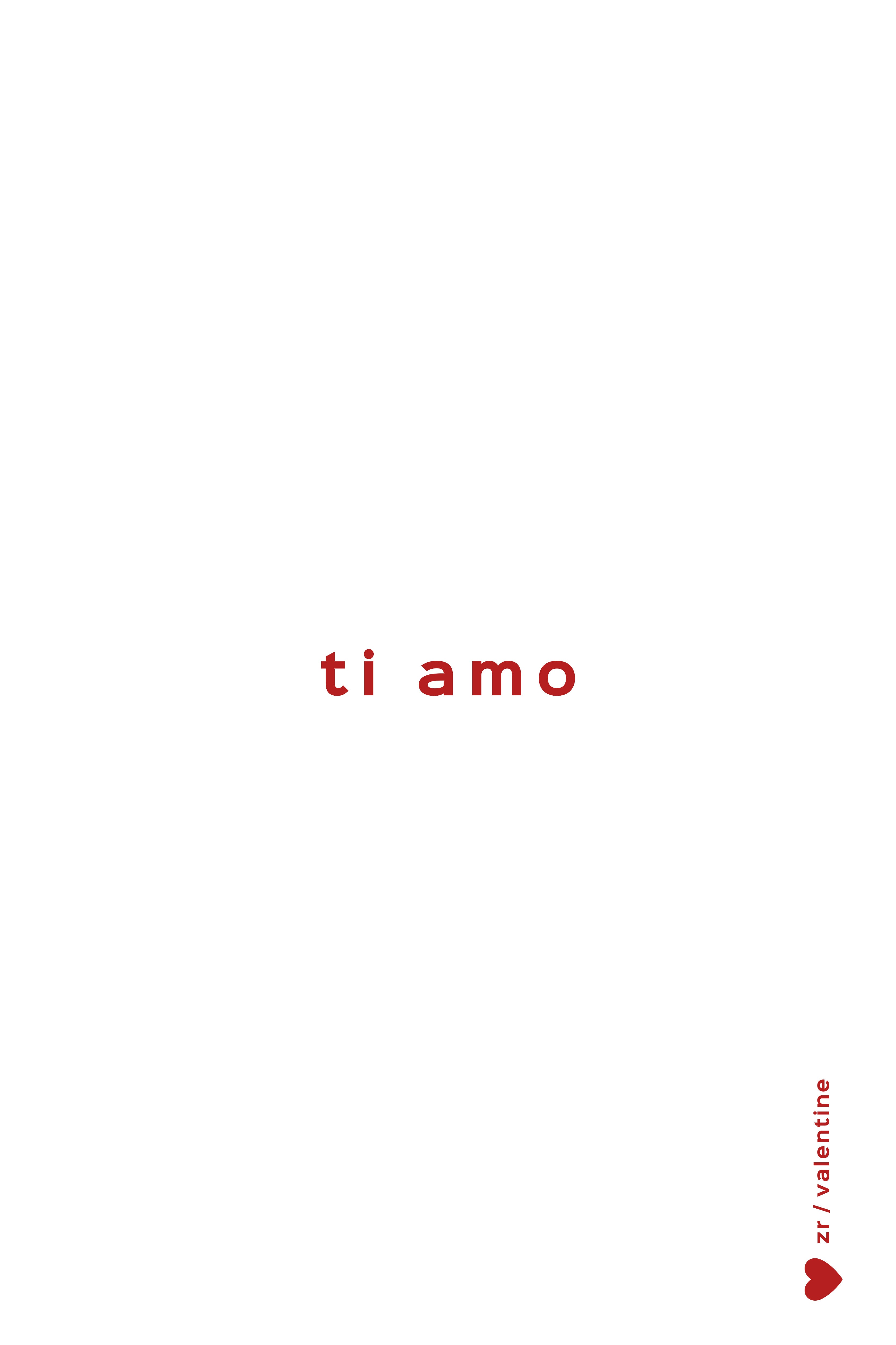 T-SHIRT "TI AMO"