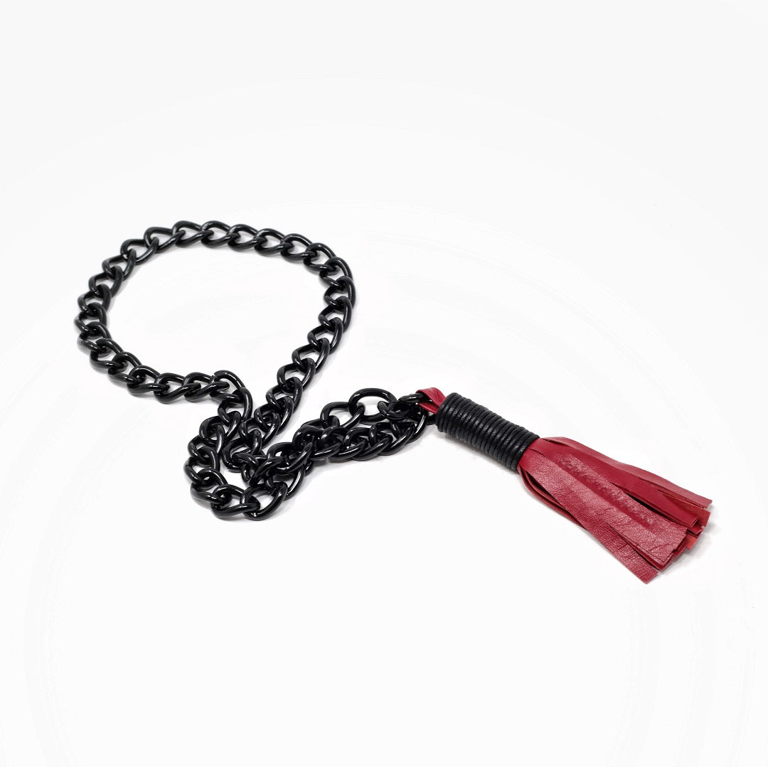 Колие, пискюл с метална верига  | zzone.bg | ZZone - онлайн магазин за кожени аксесоари