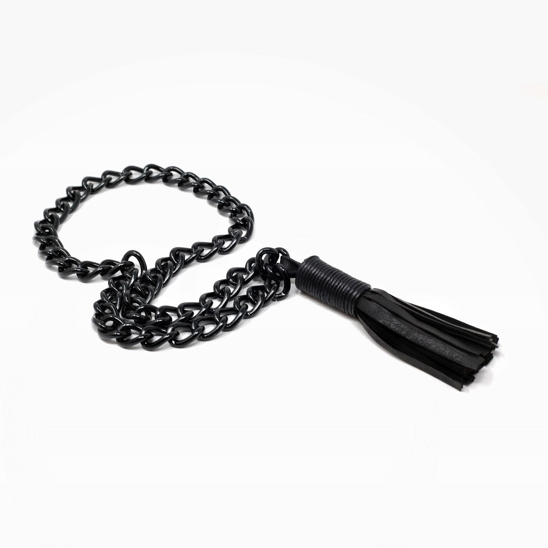 Колие, пискюл с метална верига  | zzone.bg | ZZone - онлайн магазин за кожени аксесоари