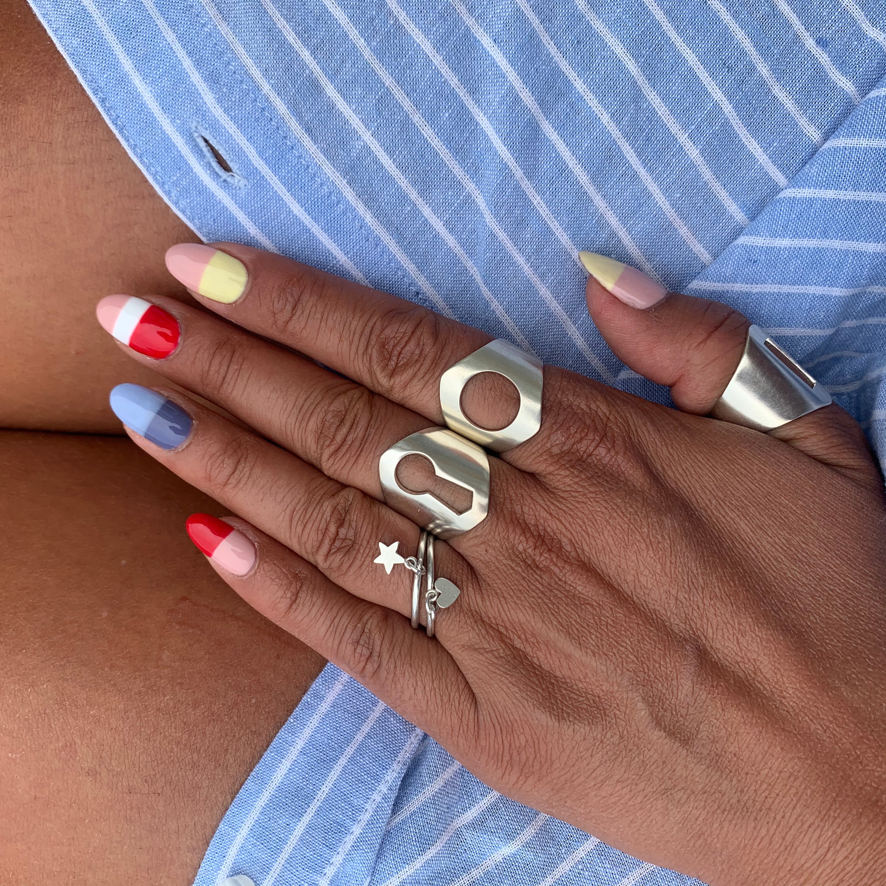 Сребърен пръстен "PELLE"