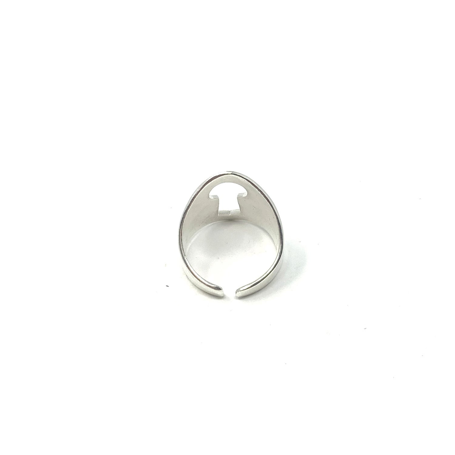 Сребърен пръстен ключалка