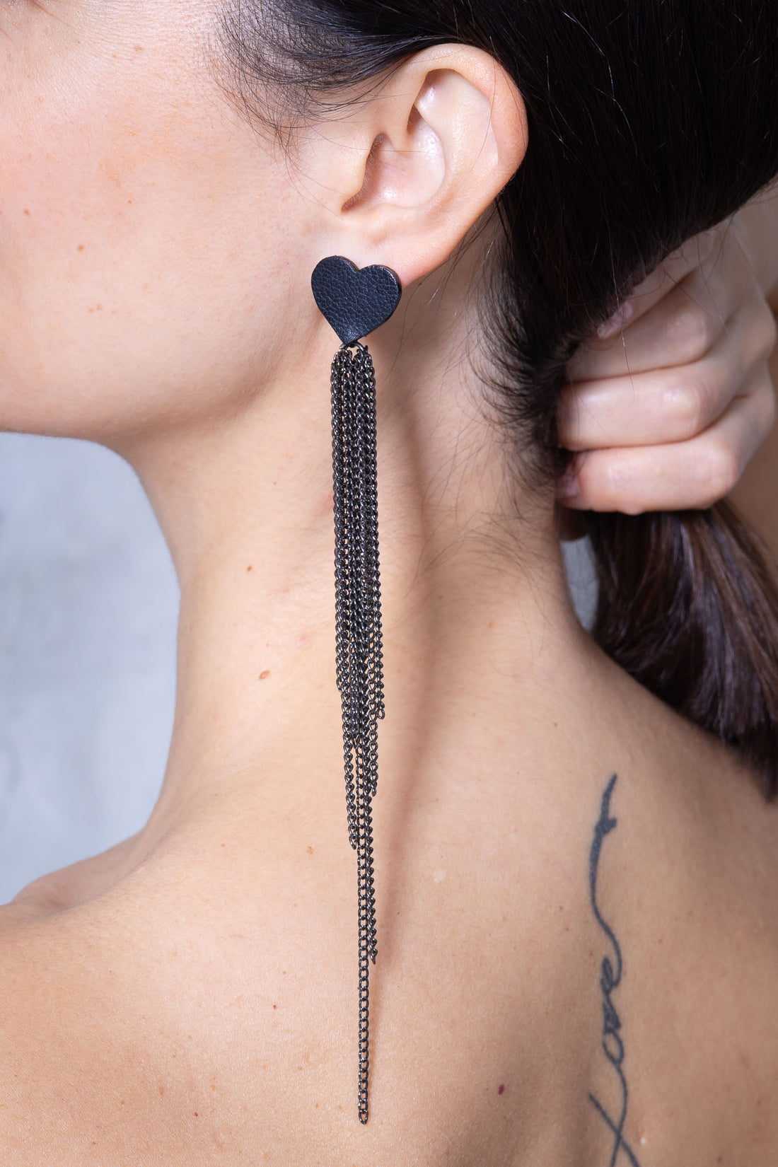 Asymmetric earrings "HEART"